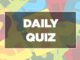 Daily Quiz mcqs